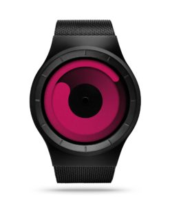 ZIIIRO Mercury Black Magenta Watch Front