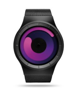 ZIIIRO Mercury Black Purple Watch Front