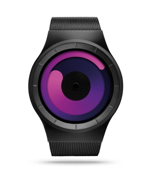 ZIIIRO Mercury Black Purple Watch Front