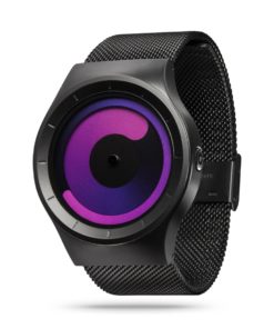 ZIIIRO Mercury Black Purple Watch Perspective