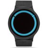 ZIIIRO Eclipse Metallic Black Ocean Watch Front