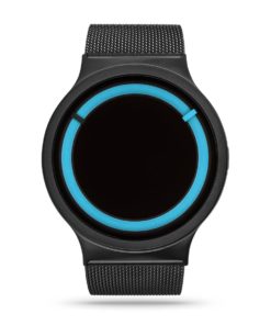 ZIIIRO Eclipse Metallic Black Ocean Watch Front