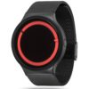 ZIIIRO Eclipse Metallic Black Red Watch Side