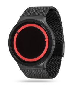 ZIIIRO Eclipse Metallic Black Red Watch Side