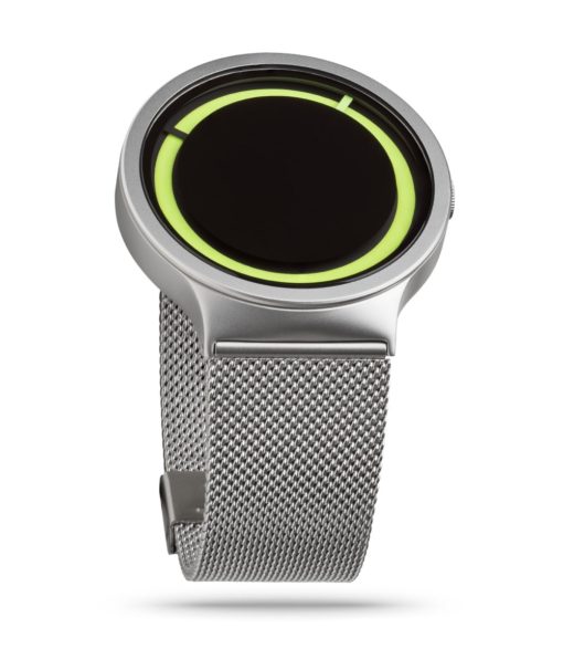 ZIIIRO Eclipse Metallic Chrome Lemon Watch