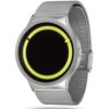 ZIIIRO Eclipse Metallic Chrome Lemon Watch Side