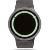 ZIIIRO Eclipse Metallic Gunmetal Mint Watch Front
