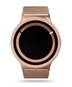 ZIIIRO Eclipse Metallic Rose Gold Watch Front