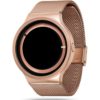 ZIIIRO Eclipse Metallic Rose Gold Watch Side