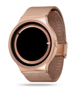 ZIIIRO Eclipse Metallic Rose Gold Watch Side