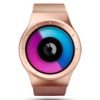 ZIIIRO Celeste rose gold purple watch (front)