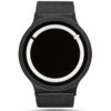 ZIIIRO Eclipse Steel Black White Watch Front