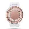 ZIIIRO Eon Transparent Clear Rose Gold Watch Front Interchangeable
