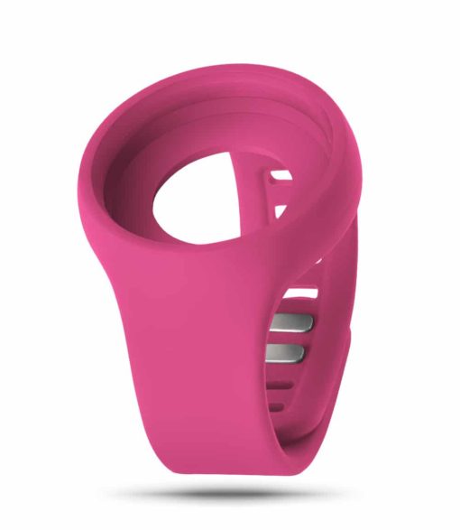 ZIIIRO Adjustable Silicone Strap in Magenta (front view)
