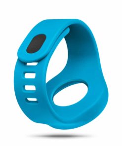 ZIIIRO Adjustable Silicone Strap in Ocean blue (diagonal view)