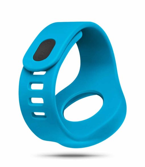 ZIIIRO Adjustable Silicone Strap in Ocean blue (diagonal view)