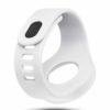 ZIIIRO Adjustable Silicone Strap in Snow white (diagonal view)