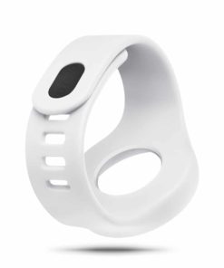 ZIIIRO Adjustable Silicone Strap in Snow white (diagonal view)