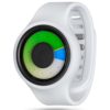 ZIIIRO Aurora Plus+ (Snow White & Colored) Interchangeable Watch - diagonal view