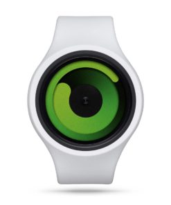 ZIIIRO Gravity Plus+ (Snow White & Green) Interchangeable Watch - front view