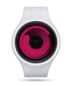 ZIIIRO Gravity Plus+ (Snow White & Magenta) Interchangeable Watch - front view