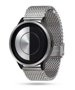 ZIIIRO Lunar (Steel) Stainless Steel Watch - diagonal view