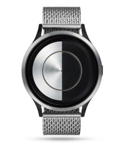 ZIIIRO Lunar (Steel) Stainless Steel Watch - front view