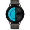 ZIIIRO Lunar (Gunmetal & Ocean Blue) Stainless Steel Watch - front view